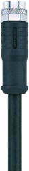 AL-SKPS4-5/S370 | M8 connector, 4p, female 0°, 5 m, PUR, afgeschermd