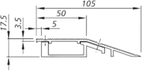 Aluminum Ramp Edge AK 105