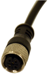 CD5 | M12 connector, 5-polig, 0°, female, 5 m, pvc