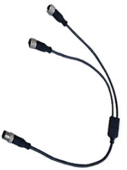 CSY12RX | M12 5-polige Y-splitter voor verbinding 4 sensoren, ontvanger