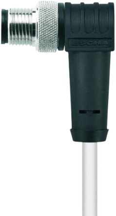 HT-WWAS3-2/S2430 | M12 connector, 3p, male 90°, 2 m, PTFE, high temp.