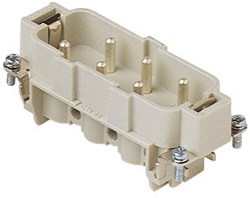 CPM 06 | Male Insert, Size 77.27, 6P+PE, Silver, Screw, 35A, 400/690V