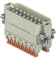 CSAHM 16 | Male Insert, Size 66.16, 16P+PE, Silver, SQUICH, 16A, 250V