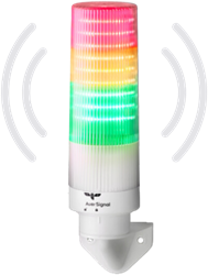MT60-W-S-230V AC | Signaaltoren voor verticale montage met zoemer